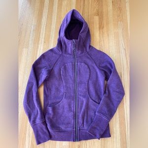 Lululemon Scuba Full-Zip Hoodie - Size 4 in Dark Purple